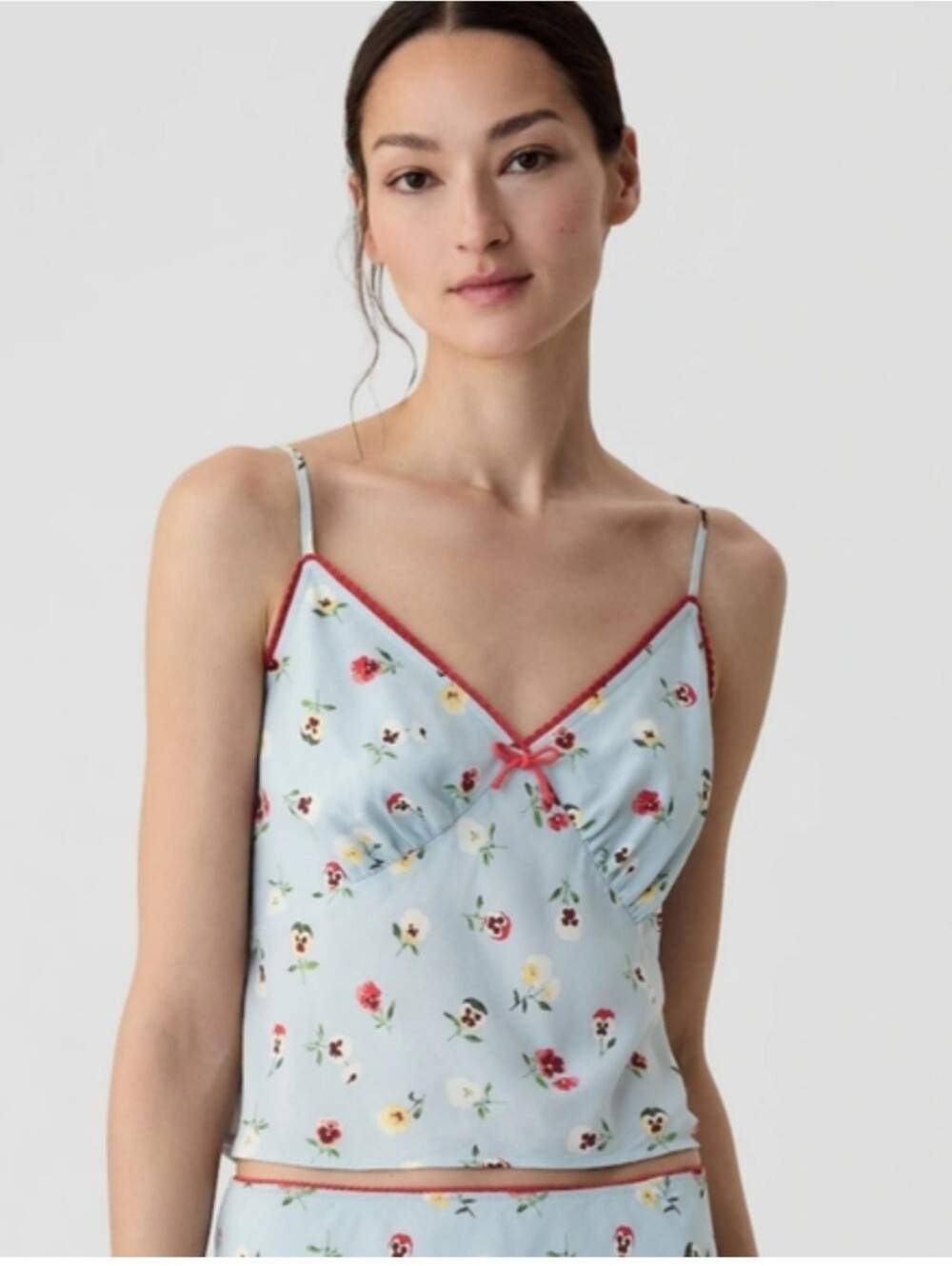 GAP X DÔEN Floral CAMI Top in Dublin blue | Collab